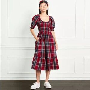 Hill House Louisa Red Tartan Nap Dress (XL)